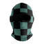 Balaclava licrada 1305 Patron De Cuadrados Verde Negro