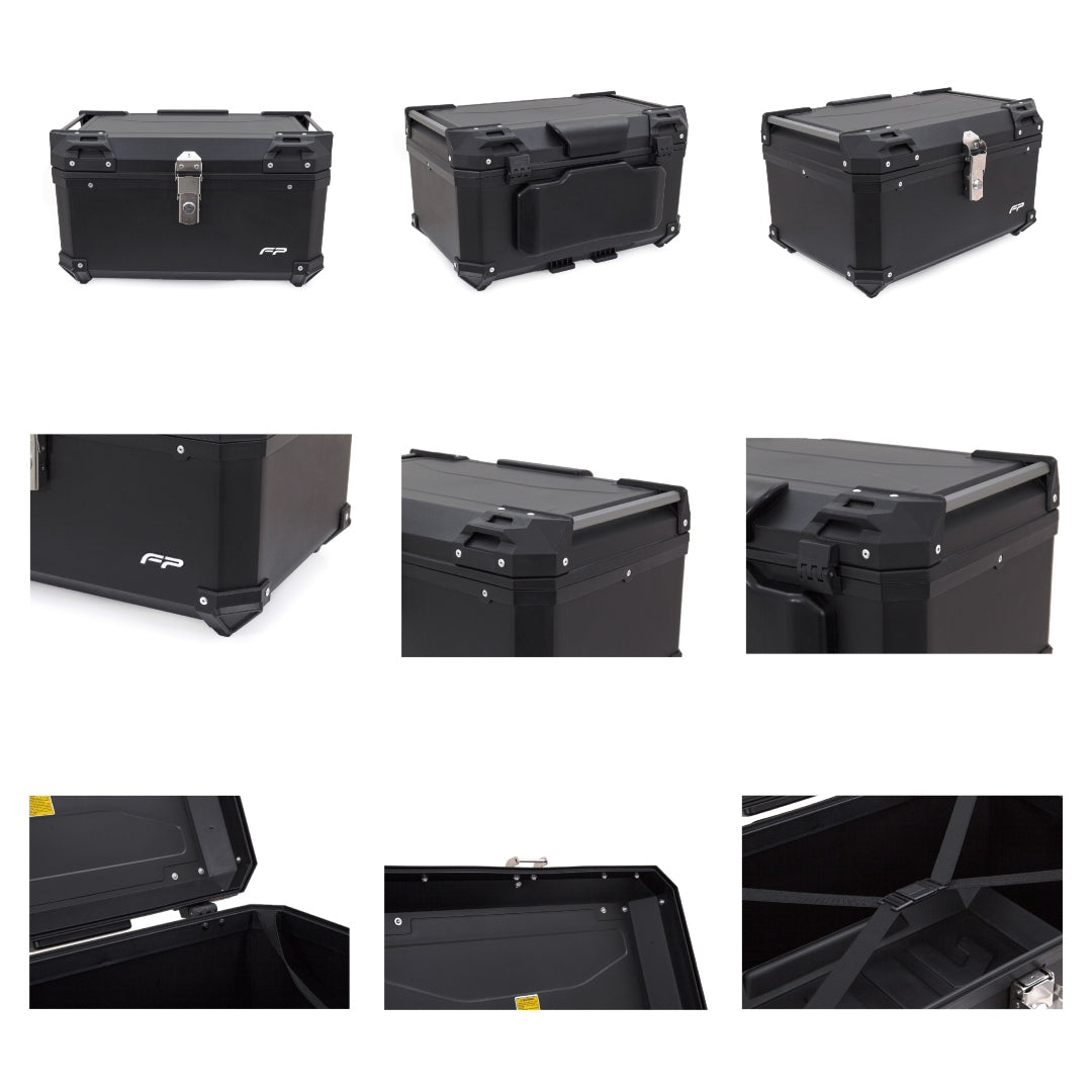Maletero FPMOTO Maverick De 60 Lt ( 2 Cascos) Negro (fireparts) Imagen secundaria del producto