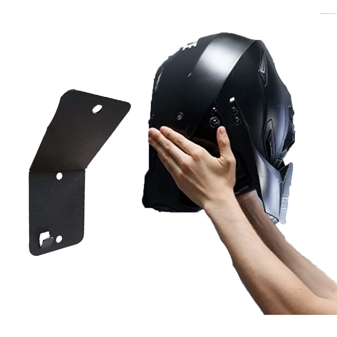 Soporte de 1 casco para pared - metalico color negro Imagen principal del producto