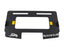 Portaplaca metalico Dominar 250 - negro y cromo - traga luz