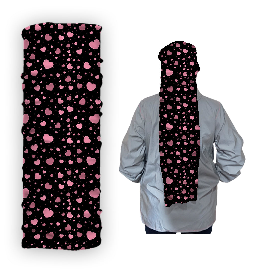 Cuello 1458 Corazones Rosados Collage