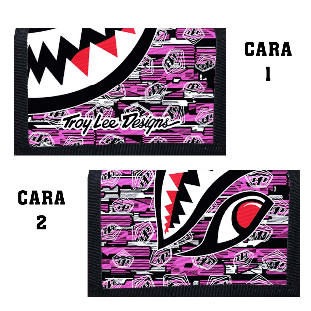 Portadocumentos Textil 2 Servicios - 1387 - TLD Cara 1 - Fucsia