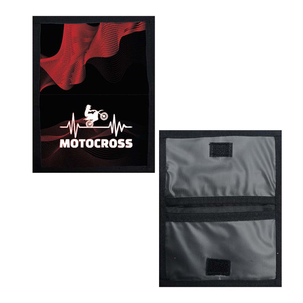 Portadocumentos Textil 2 Servicios - 1354 - Motocross Pulso Rojo