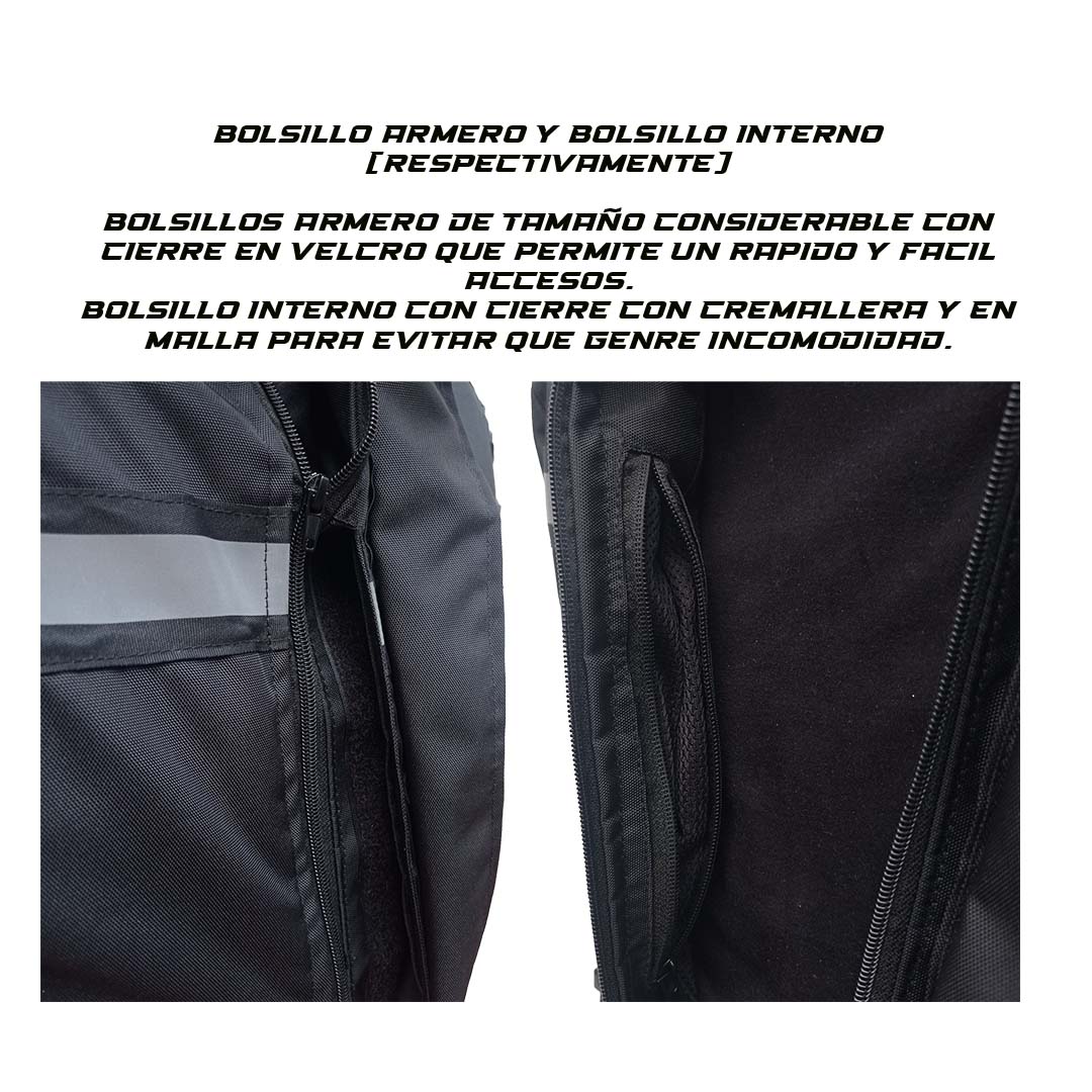 Chaqueta de protección Defender Frio - Protecciones Removibles - Negro