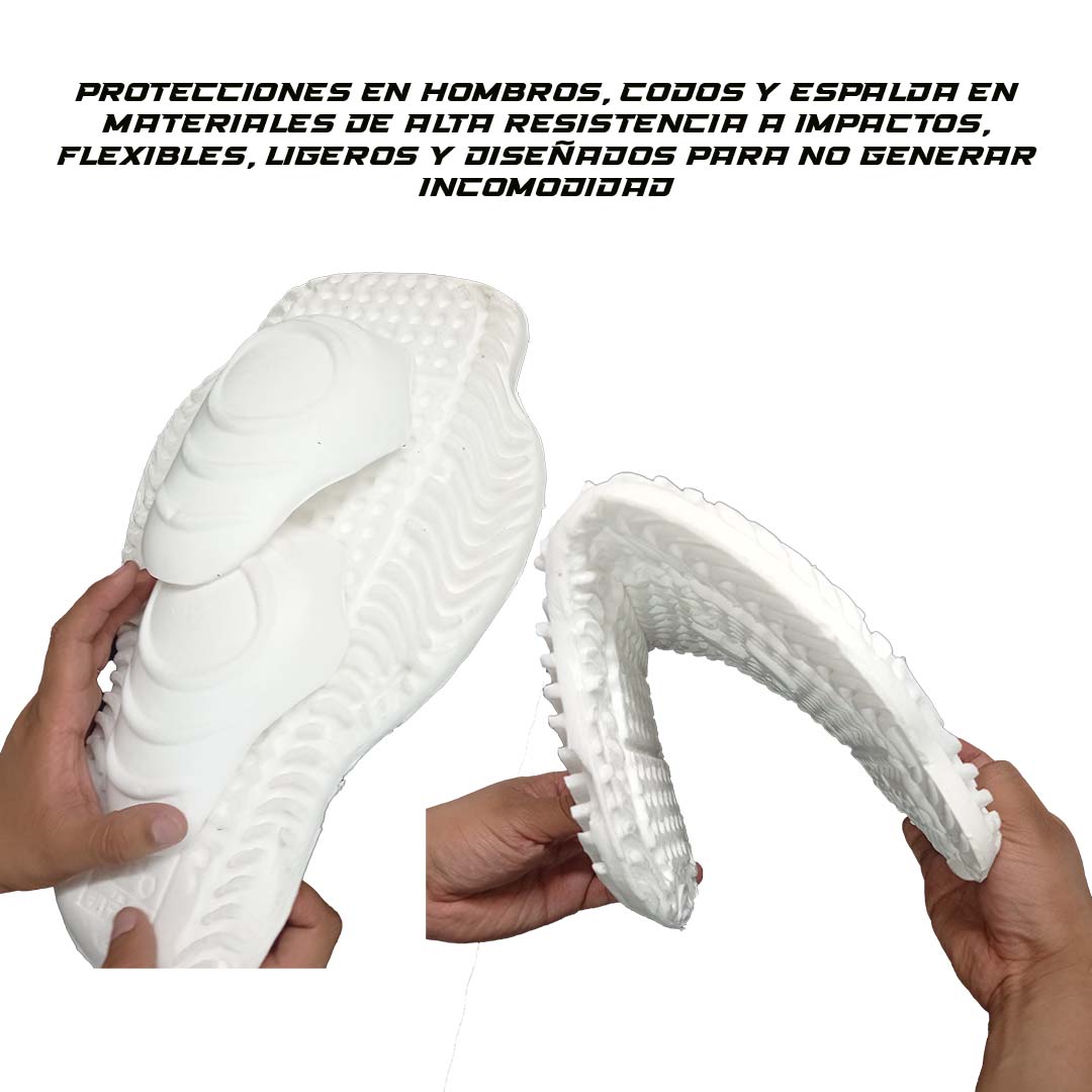 Chaqueta de protección Defender Frio - Protecciones Removibles - Negro