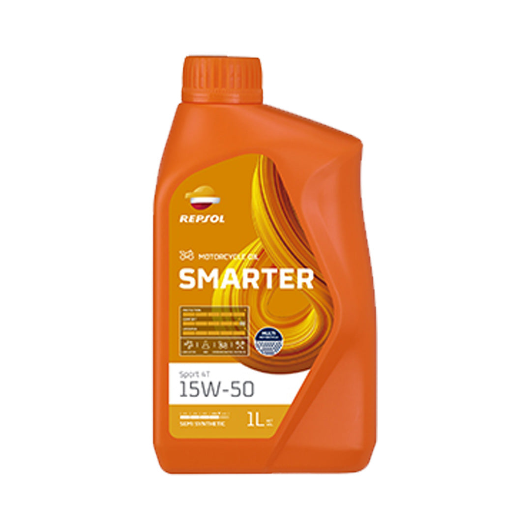 Aceite Repsol Smarter Sport 4T 15W50 1 Litro (semi sintético)