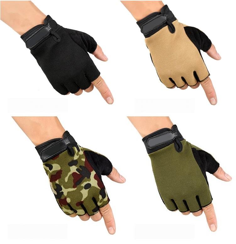Guantes Bicicleta Corto Medio Dedo Gym Fitness Táctico Imagen principal del producto