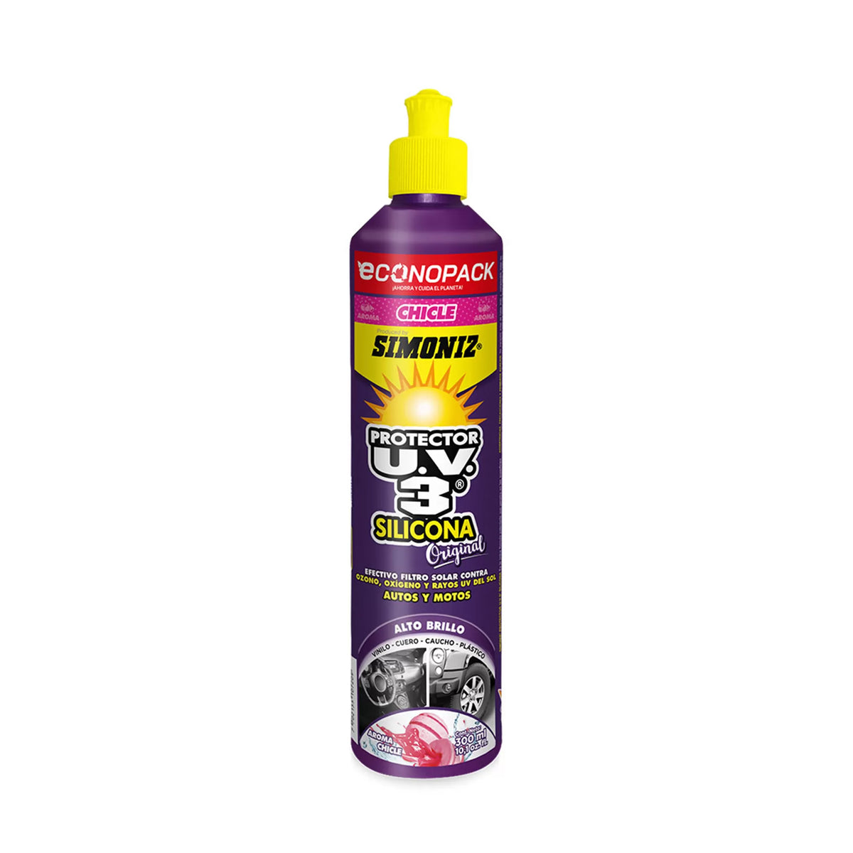Protector Silicona UV3 Chicle 300ml SIMONIZ ECONOPACK Imagen principal del producto