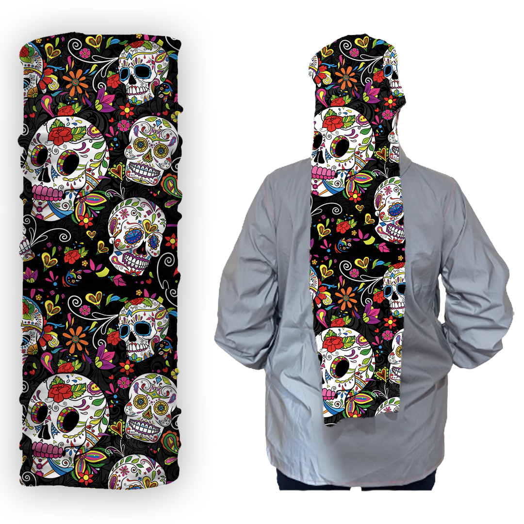 Cuello 1027 Calaveras Catrinas de Colores Imagen principal del producto