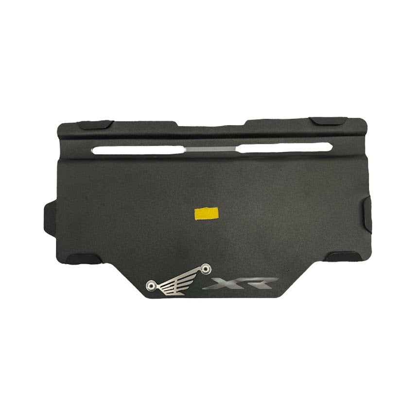 Portaplaca Negro Honda XR CL- 20+ Tornillo +3D Cromo - MotorLujos 