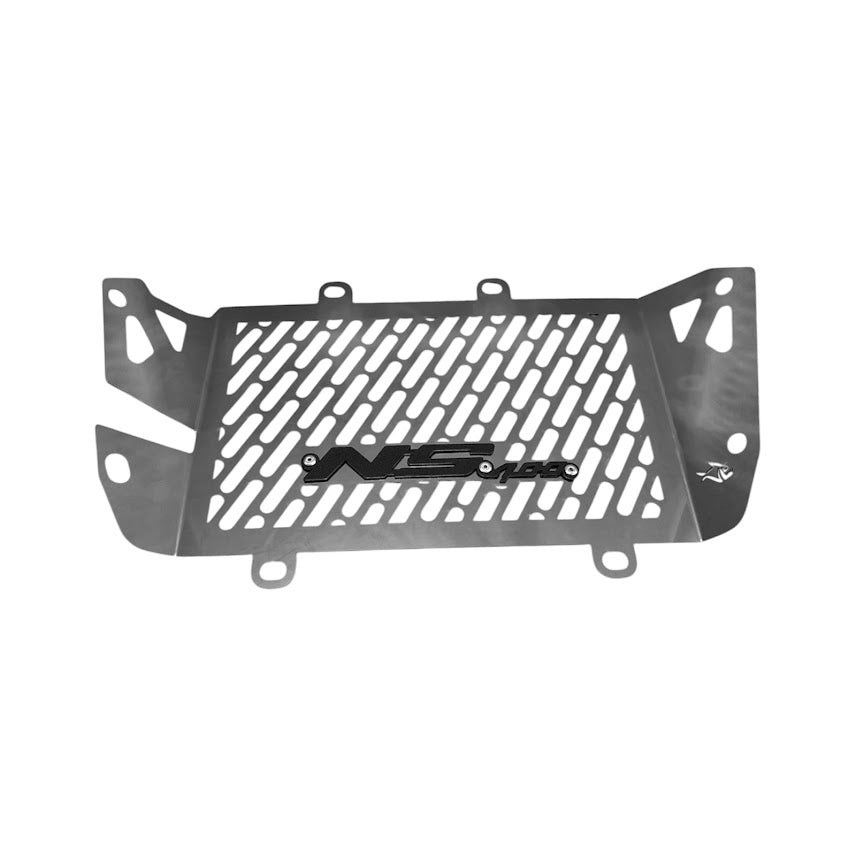 Protector de Radiador NS 400Z Cromo + 3D Negro - MotorLujos