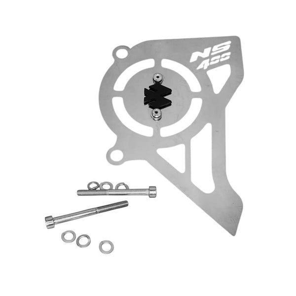 Cubre Piñon Cromo PULSAR NS 400 Z + 3D Negro - MotorLujos 