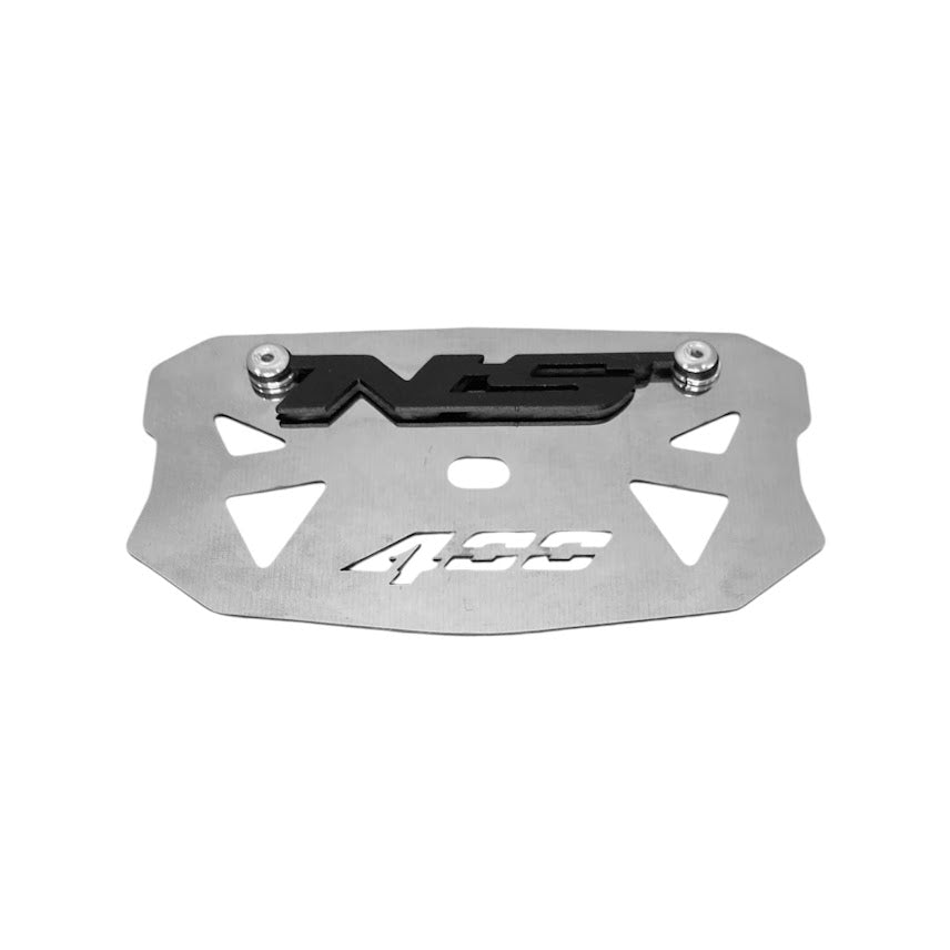 Tapa Guardabarro Trasero Cromo NS 400Z + 3D Negro - MotorLujos  Imagen principal del producto