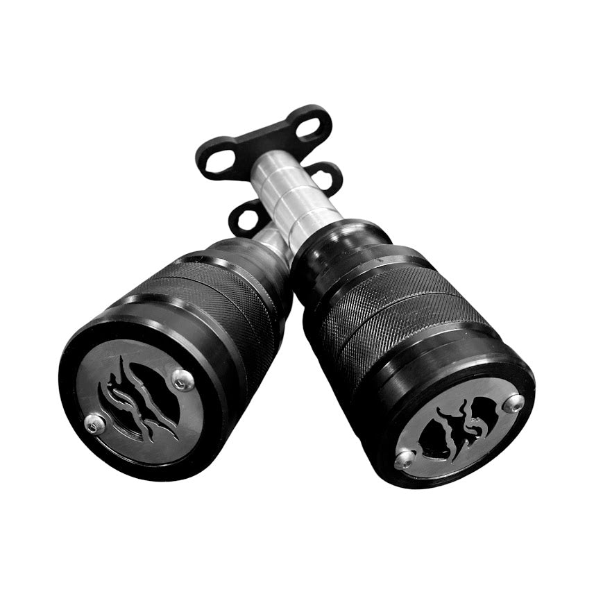Defensa Tipo Slider De Motor Cromo RAIDER 125 + Bujes -  MotorLujos