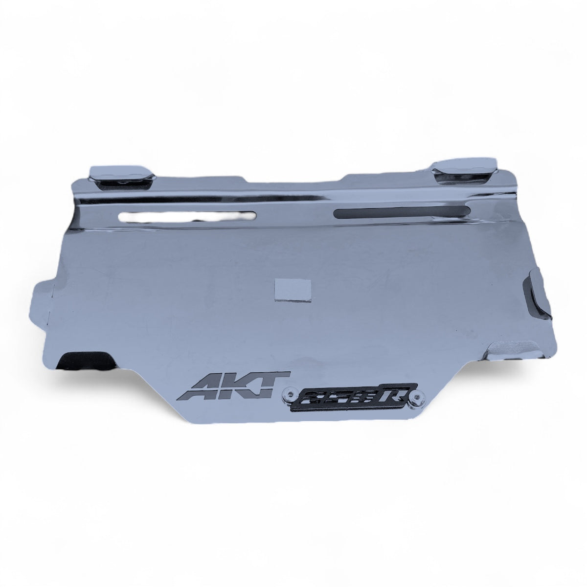 Portaplaca CROMO AKT 250r CL-20 + TORNI + 3D NEGRO - MotorLujos