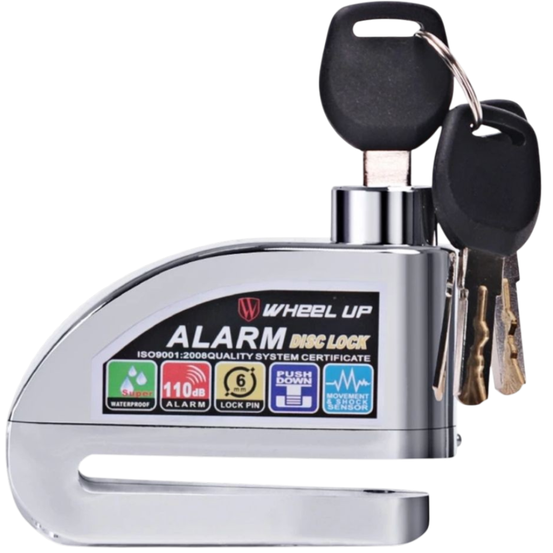 Candado Con Alarma Plateado - Liviano Imagen principal del producto
