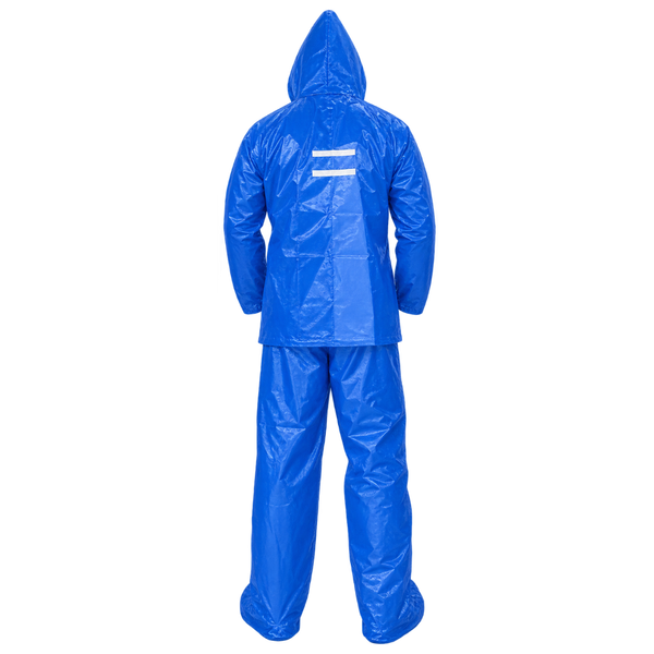 traje impermeable de bolsillo-plastico-AZUL-talla (M)