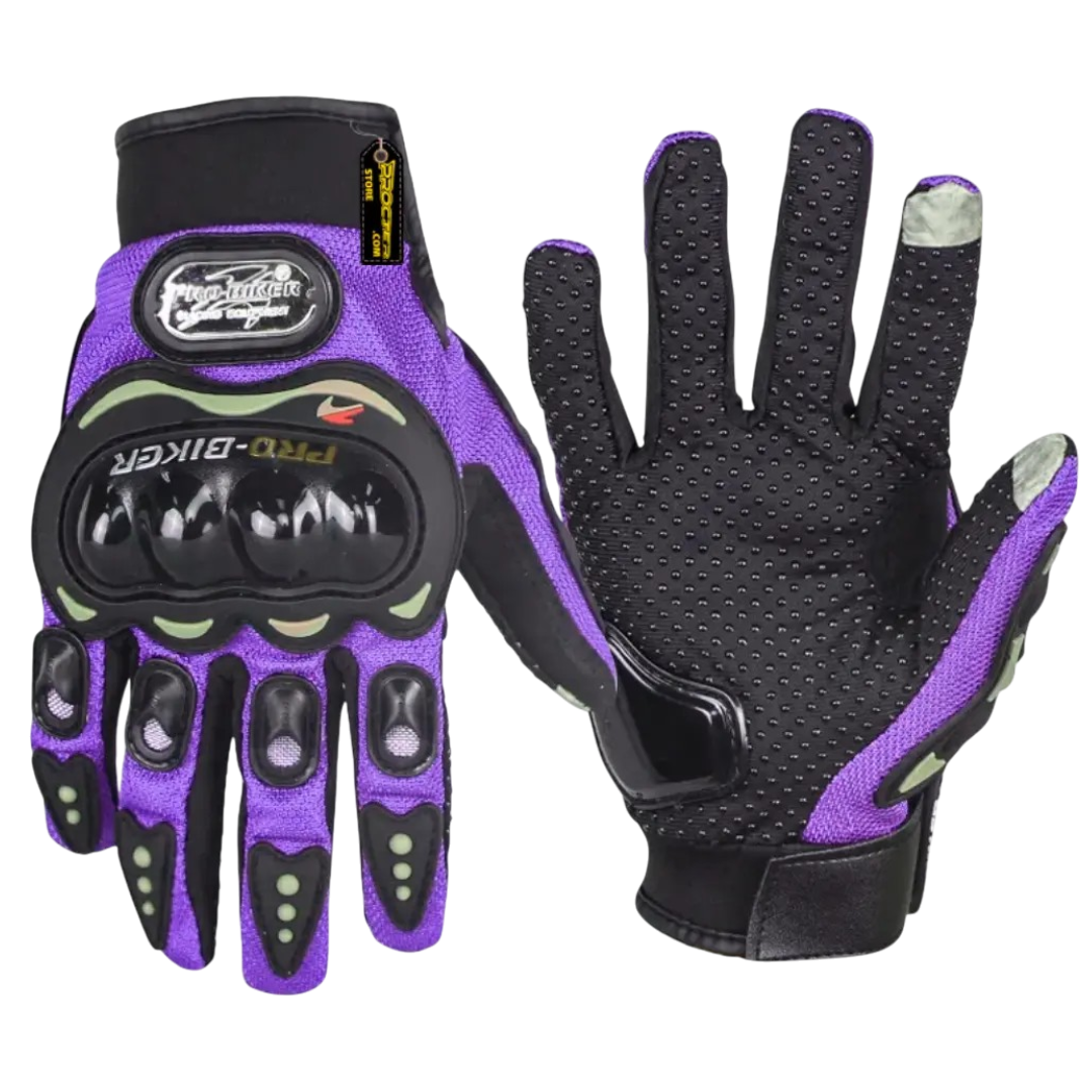 Guantes ProBiker con protección en nudillos y dedos Motociclista Ciclista Imagen principal del producto