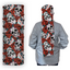 Cuello 1028 Calaveras con Rosas Rojas