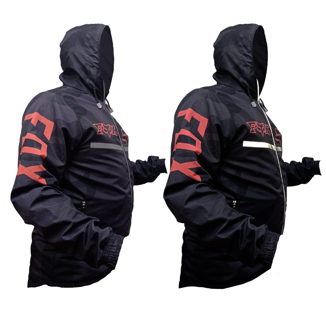 Chaqueta Rompevientos Con Detalles Reflectivos Alpha-001