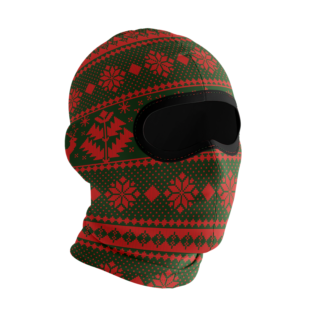 Balaclava licrada 1268 Navidad Verde Y Rojo
