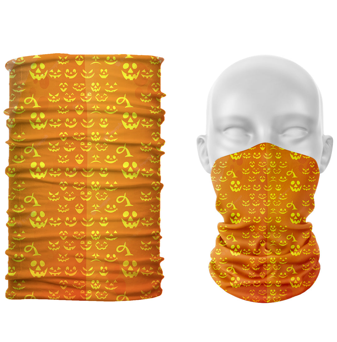 Cuello 1188 Calabaza Halloween Caras Pattern