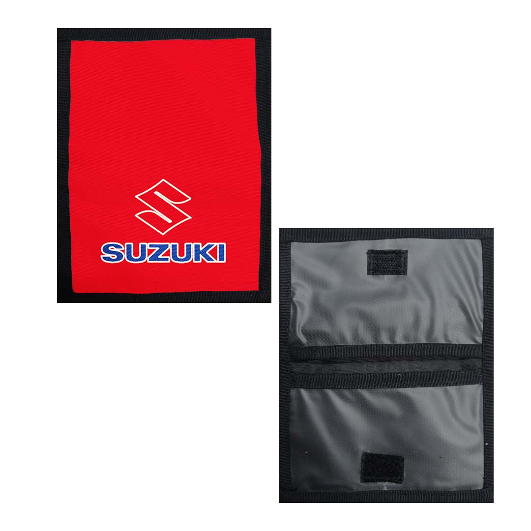 Portadocumentos Textil 2 Servicios - 1380 - Suzuki Fondo Rojo