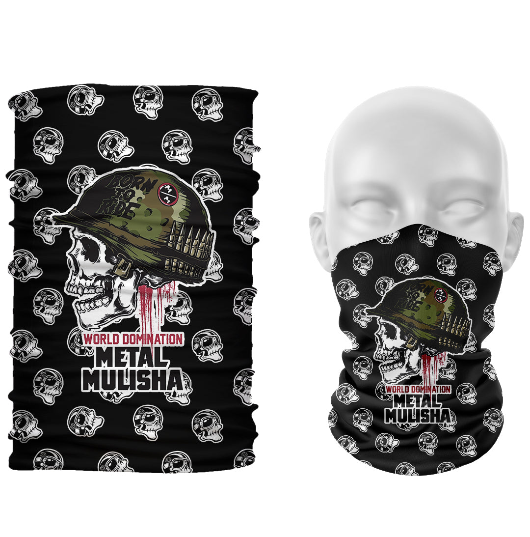 Cuello 1158 Metal Mulisha Fondo Calaveras