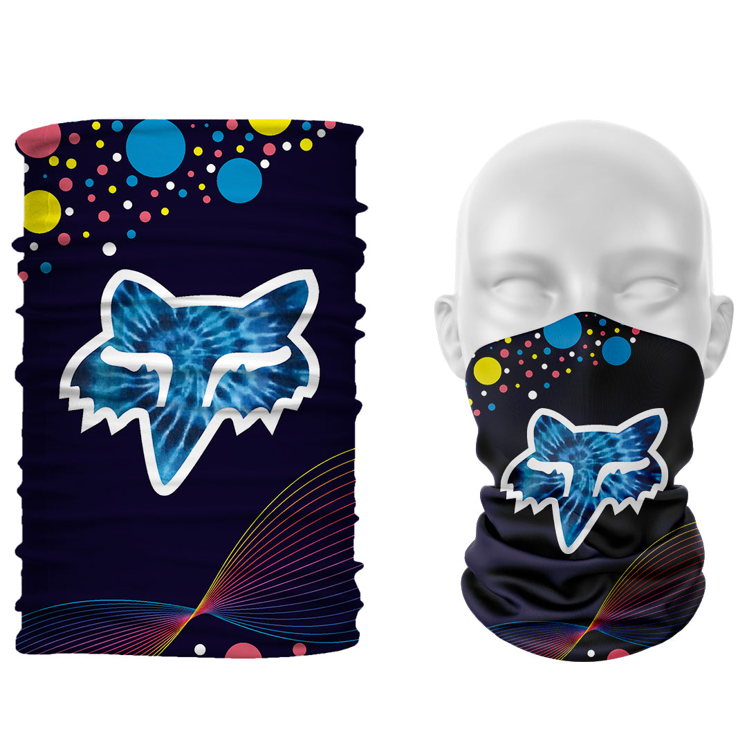 Cuello 1023 Fox Fondo Azul con Circulos