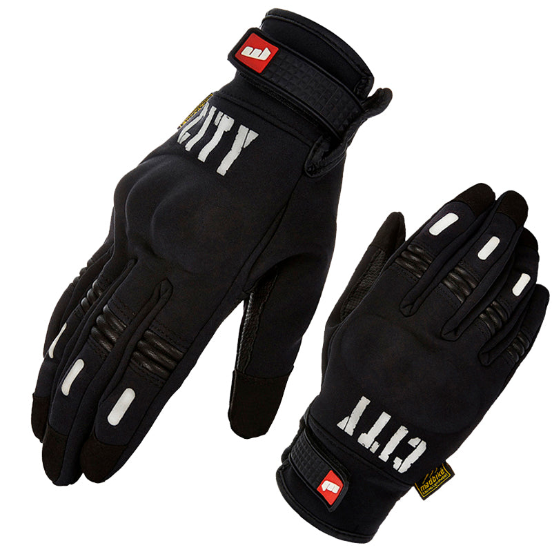 Guantes MadBike City semi impermeables con protección nudillos