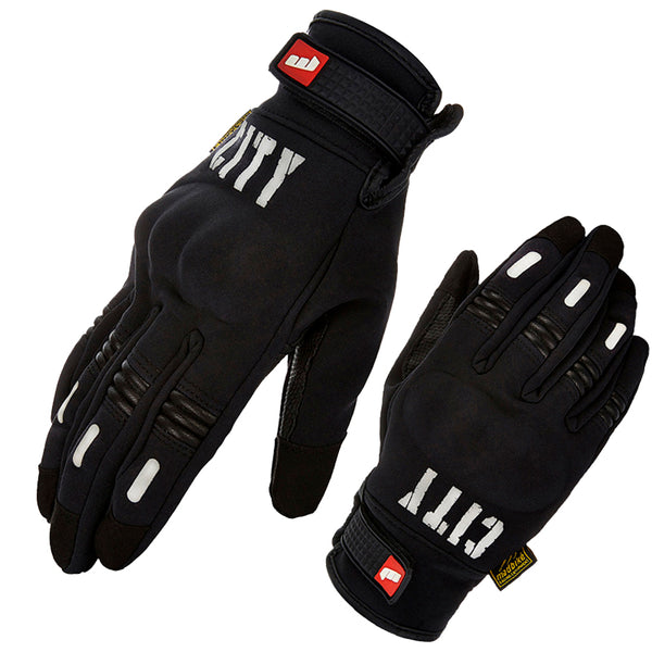 Guantes MadBike City semi impermeables con protección nudillos