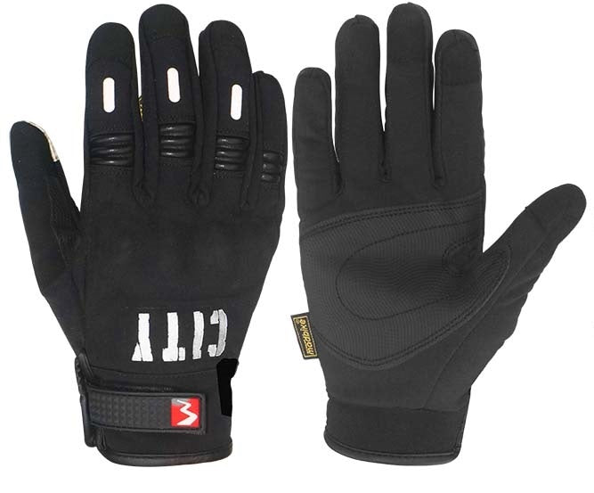 Guantes MadBike City semi impermeables con protección nudillos