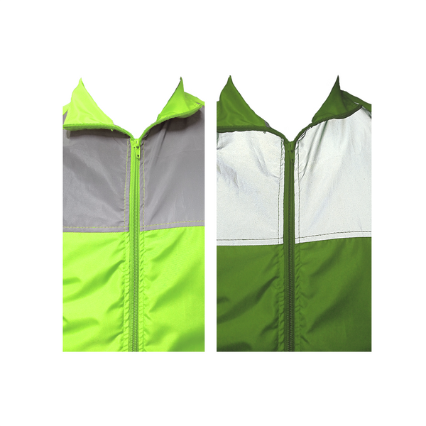 Chaqueta Altair Verde Neon - Rompevientos Cuello Alto Reflectiva