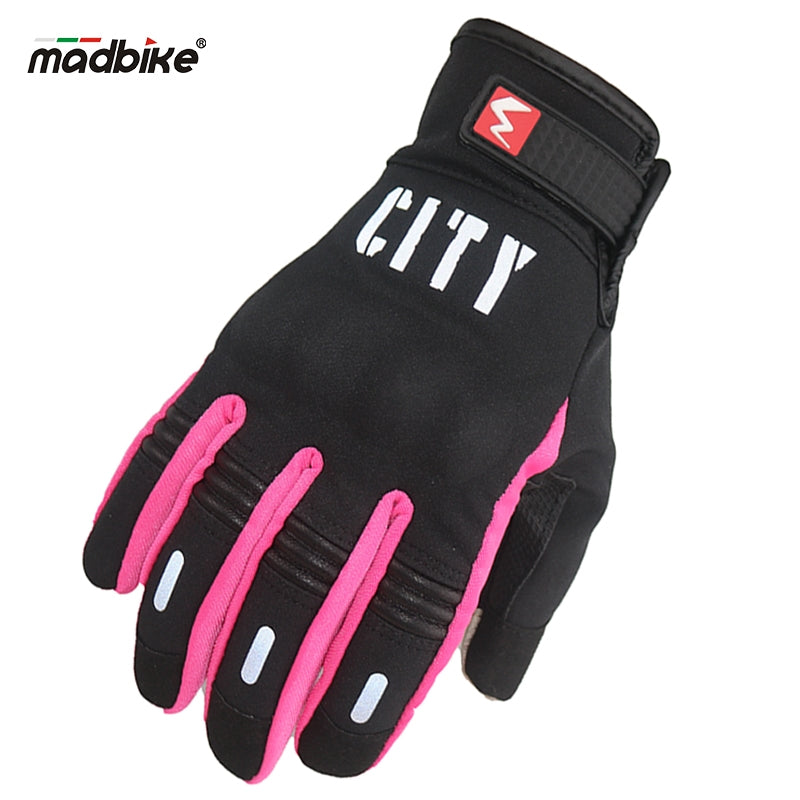 Guantes MadBike City semi impermeables con protección nudillos