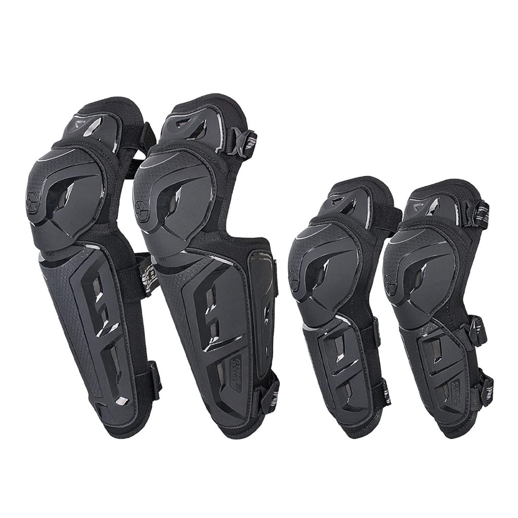 Kit de Protección Rodilleras Coderas Scoyco K26h26 Certificadas Motociclista