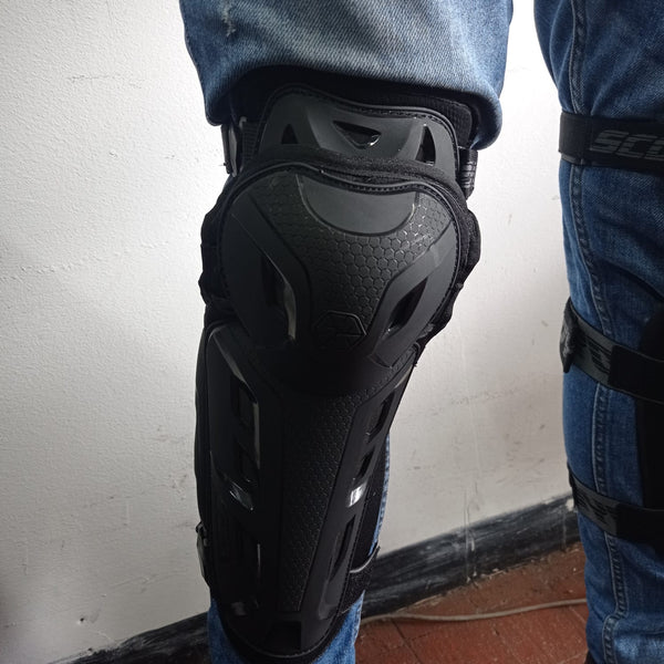 Kit de Protección Rodilleras Coderas Scoyco K26h26 Certificadas Motociclista