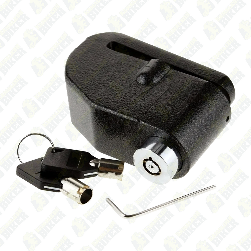 Candado freno de disco con alarma antirrobo moto