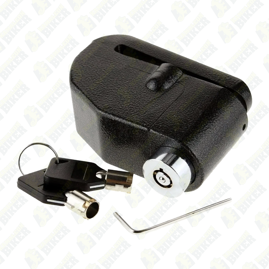 Candado freno de disco con alarma antirrobo moto