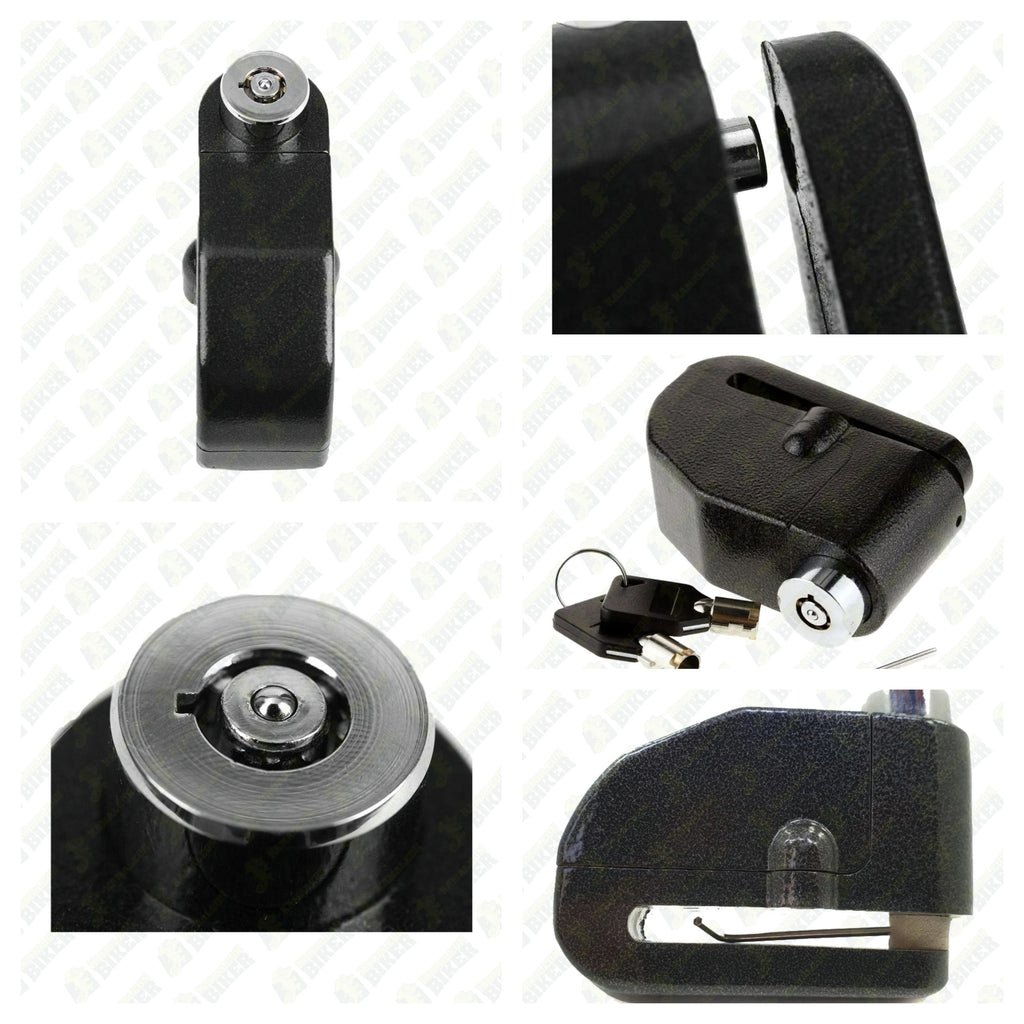 Candado freno de disco con alarma antirrobo moto