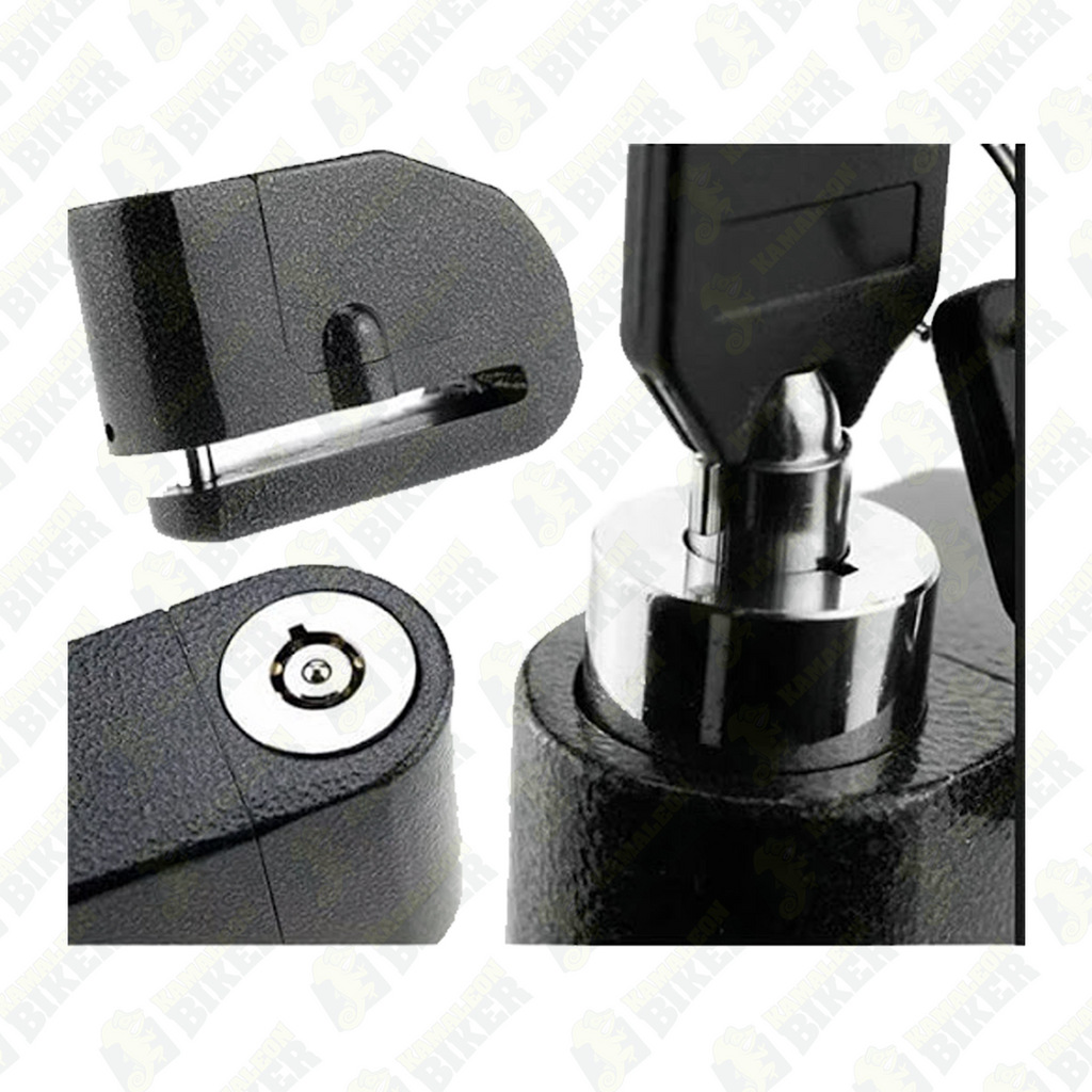 Candado freno de disco con alarma antirrobo moto