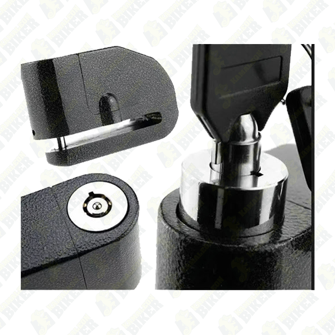 Candado freno de disco con alarma antirrobo moto