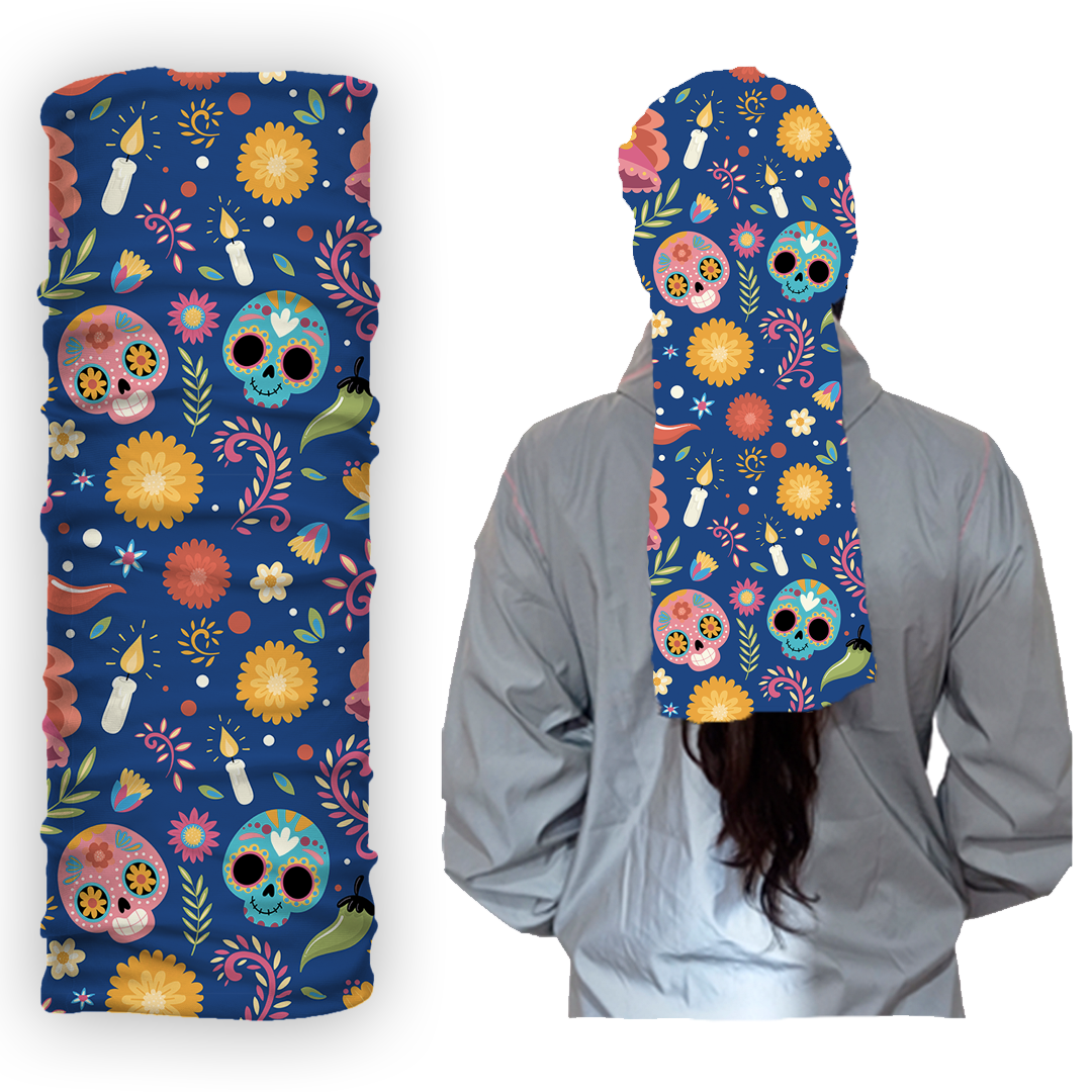 Cuello 1062 Dia de Los Muertos Fondo Azul Imagen principal del producto