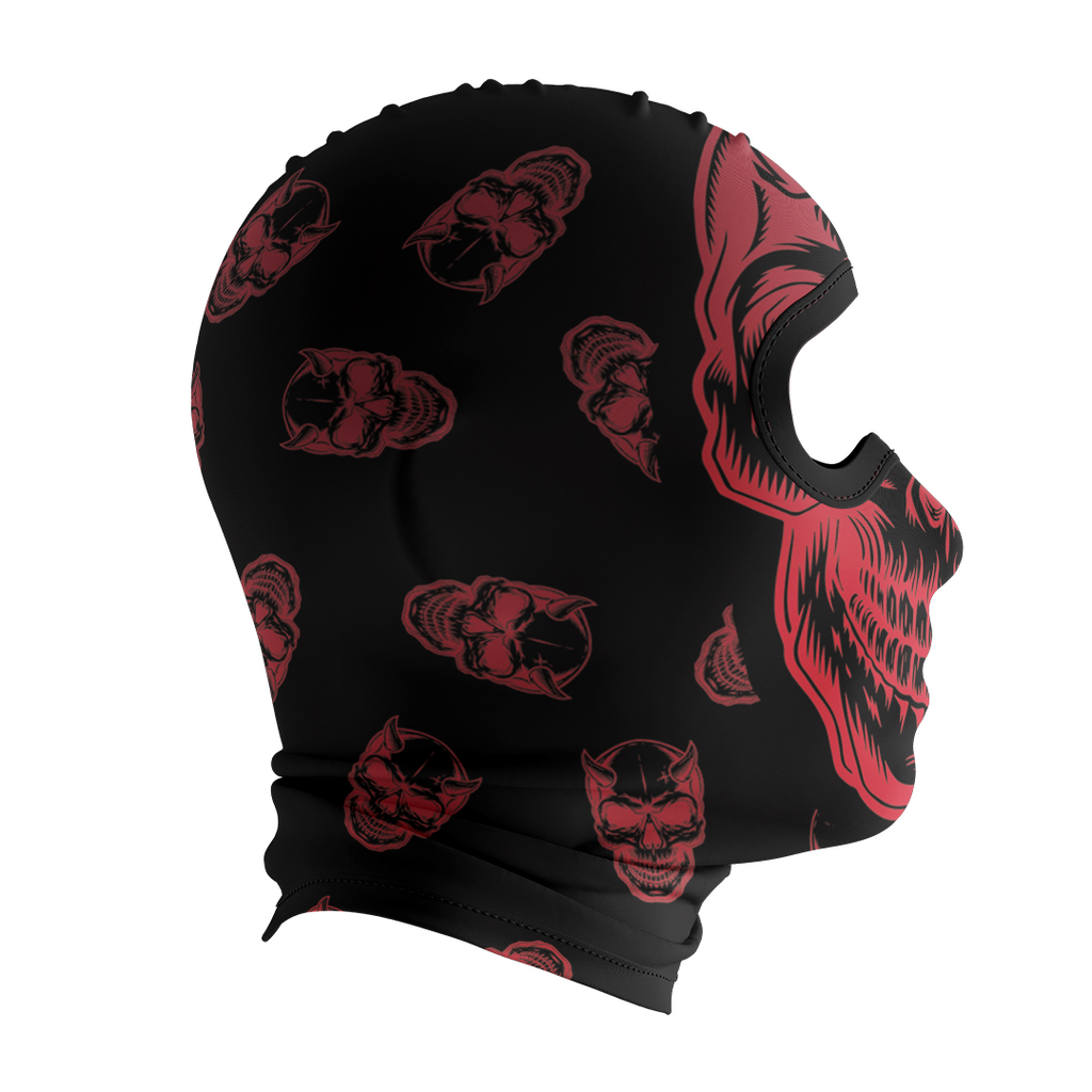 Balaclava licrada 1229 Calaveras Rojas