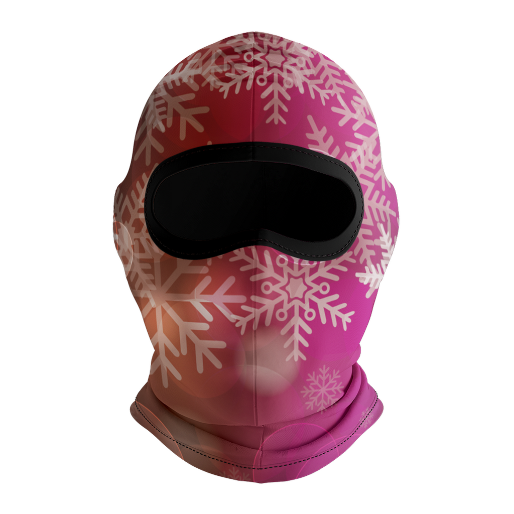 Balaclava licrada 1269 Focos Y Copos Rosados