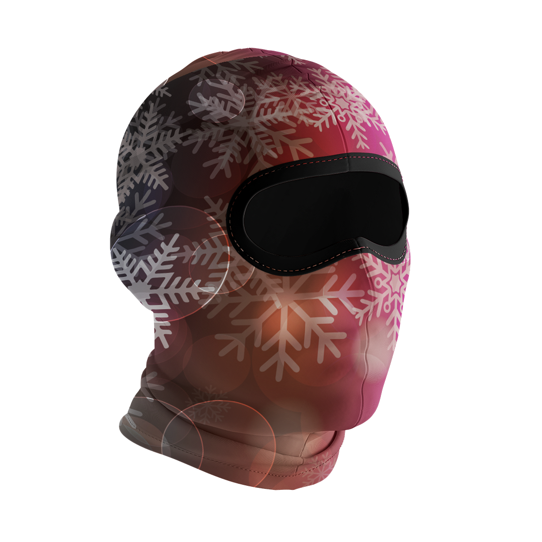 Balaclava licrada 1269 Focos Y Copos Rosados