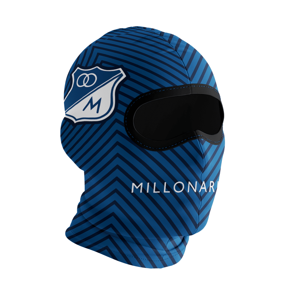 Balaclava licrada 1401 Millonarios Con Logos Laterales