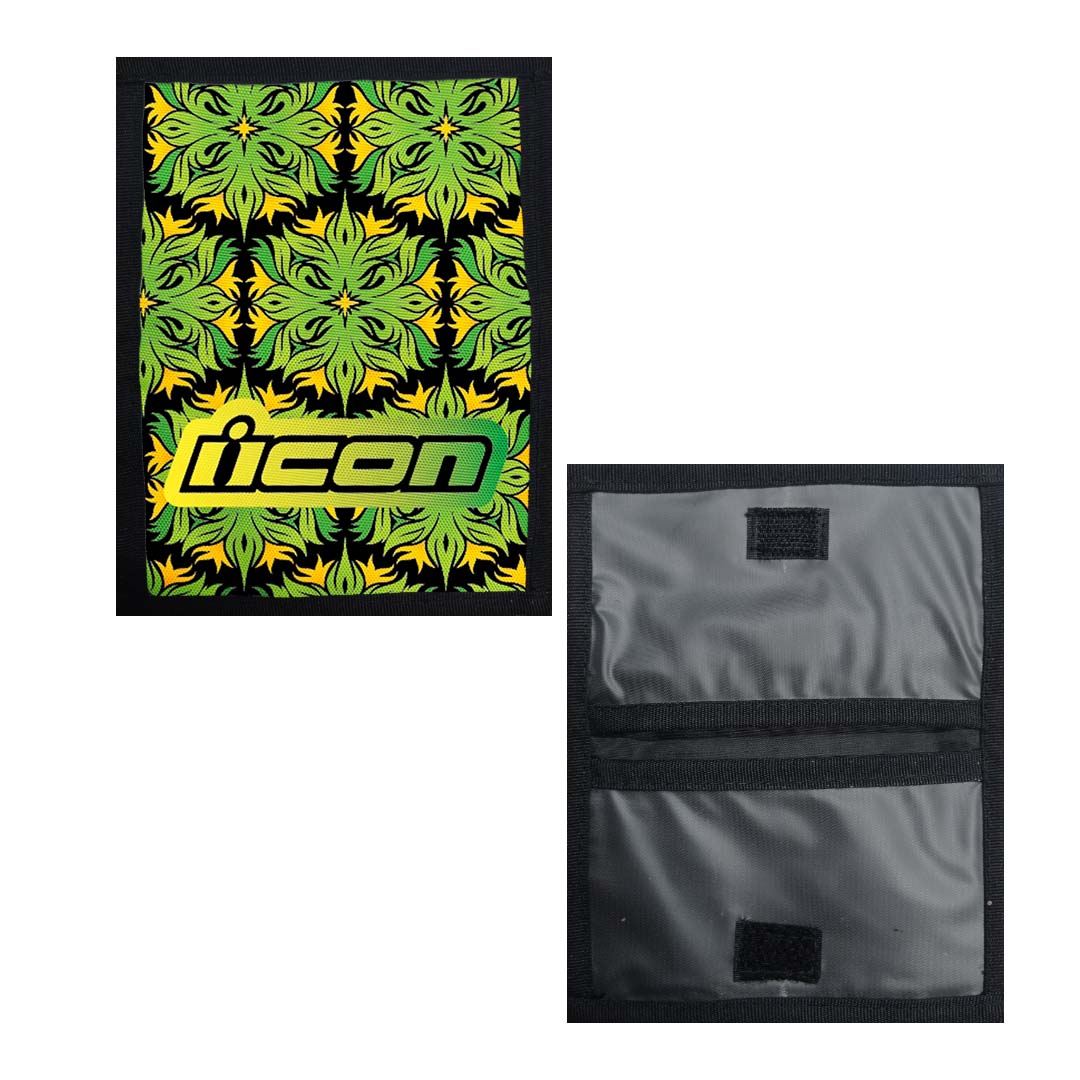 Portadocumentos Textil 2 Servicios - 1333 - Icon Tribal Verde Imagen principal del producto