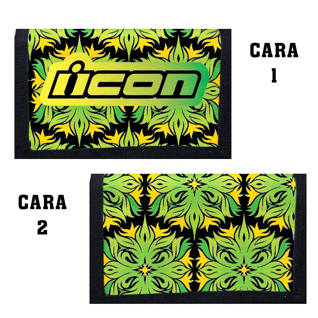 Portadocumentos Textil 2 Servicios - 1333 - Icon Tribal Verde Imagen secundaria del producto