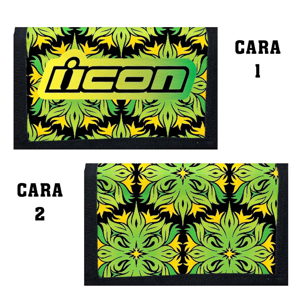 Portadocumentos Textil 2 Servicios - 1333 - Icon Tribal Verde