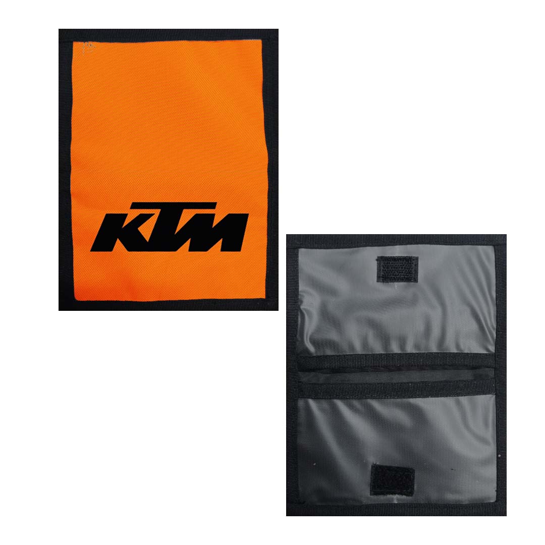 Portadocumentos Textil 2 Servicios - 1343 - KTM - Fondo Naranja Imagen principal del producto